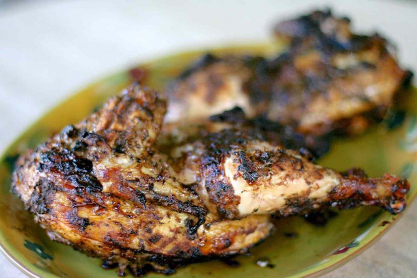African Jerk Chicken with Salad